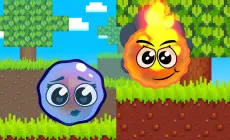 Fire Ball and Water Ball: Parkour Love Balls