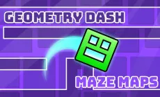 Play Geometry Dash Maze Maps now!
