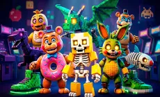 Play Merge: Brainrots - Mine and FNAF now!