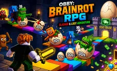 Obby: Brainrot RPG Slasher & Loot Adventure