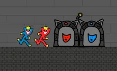 Play Red and Blue Stickman Huggy 2 now!