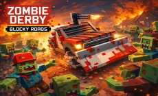 Zombie Derby: Blocky Roads